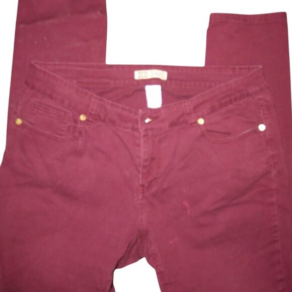 ZOO Fuchsia Denim Jeans High Waist size 16 inseam 28.5 - Picture 2 of 6